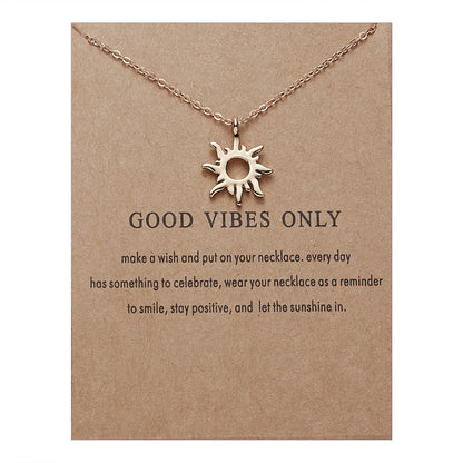 Celestial Sun Alloy Necklace