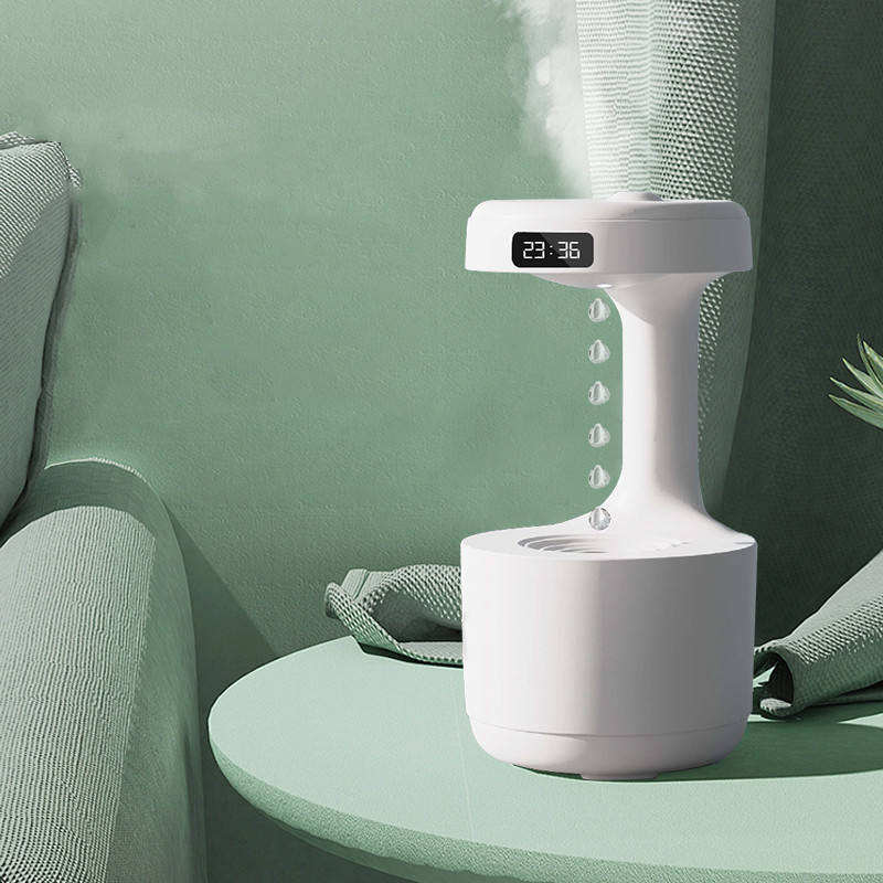 Water Drop Humidifier Diffuser with Clock