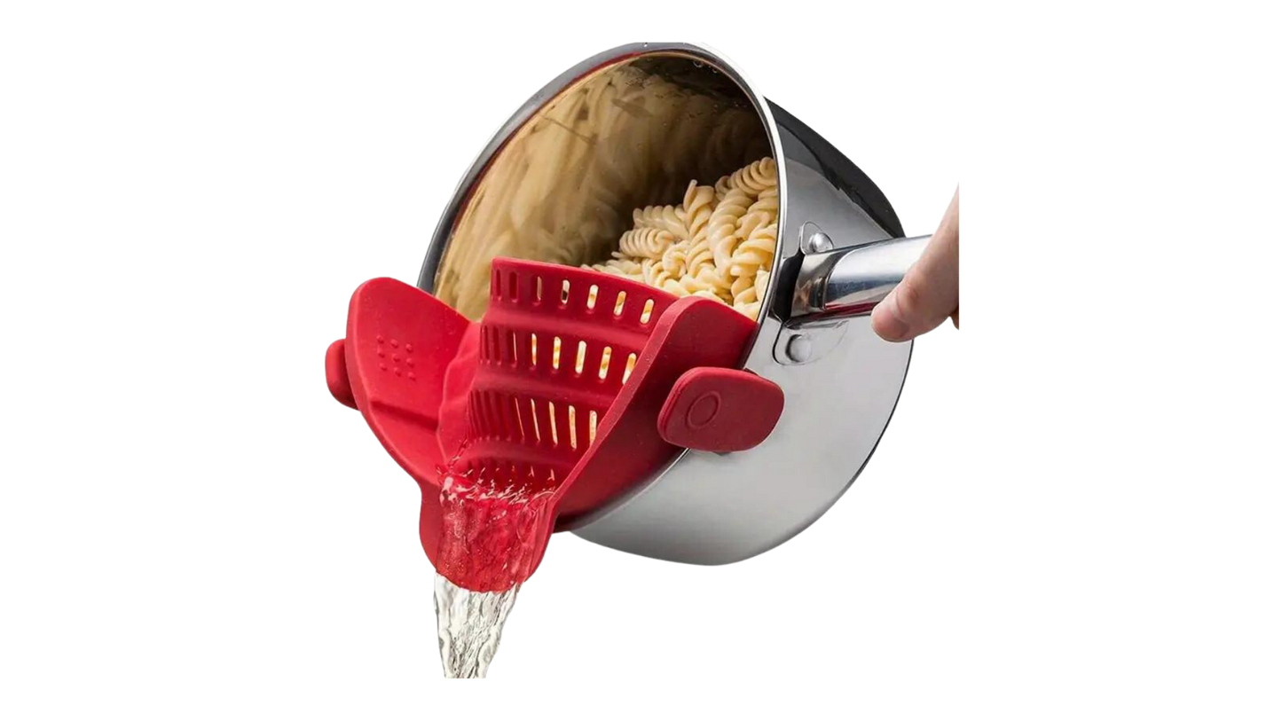 Clip-On Silicone Pot Strainer