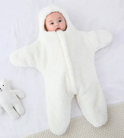 Baby Starfish Onesie, Cozy Newborn Sleeping Bag