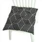 Chair Cushion for Bay Window - Printed Polyester Linen