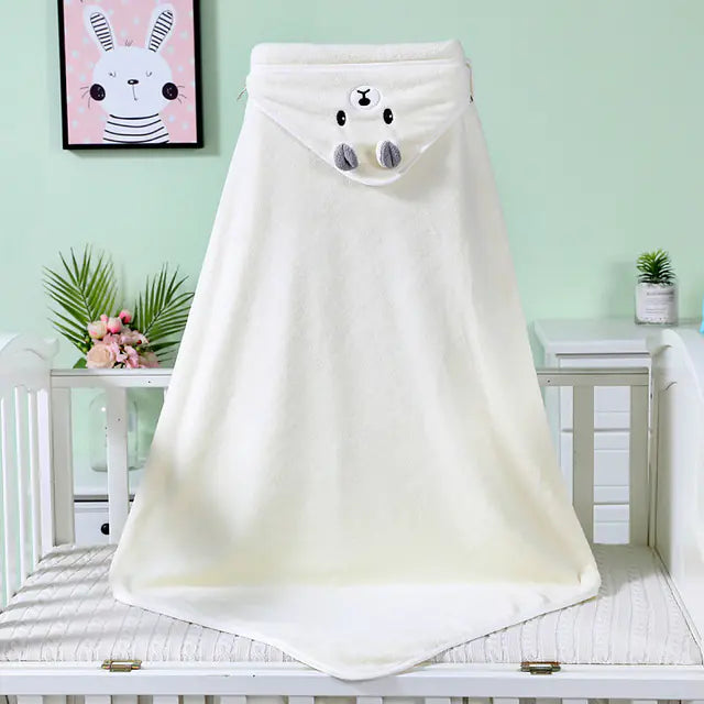 CuddleSoft Bunny & Bear Baby Wrap Towel