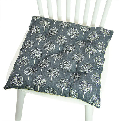 Chair Cushion for Bay Window - Printed Polyester Linen