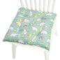 Chair Cushion for Bay Window - Printed Polyester Linen