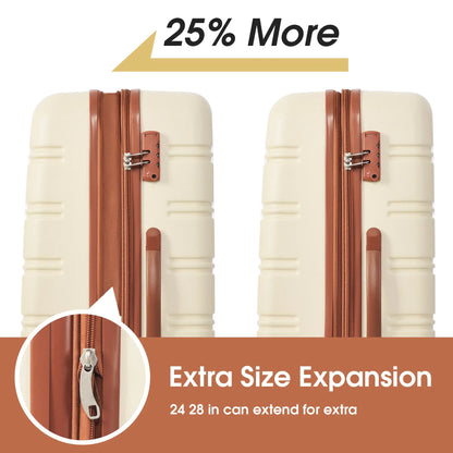 TrendSpinner DuoPlus - 3-Piece Featherlight Luggage Set with TSA Lock