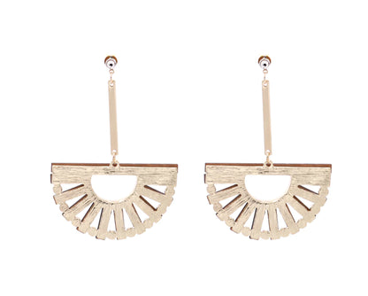 Handcrafted Gold Bamboo Earrings
